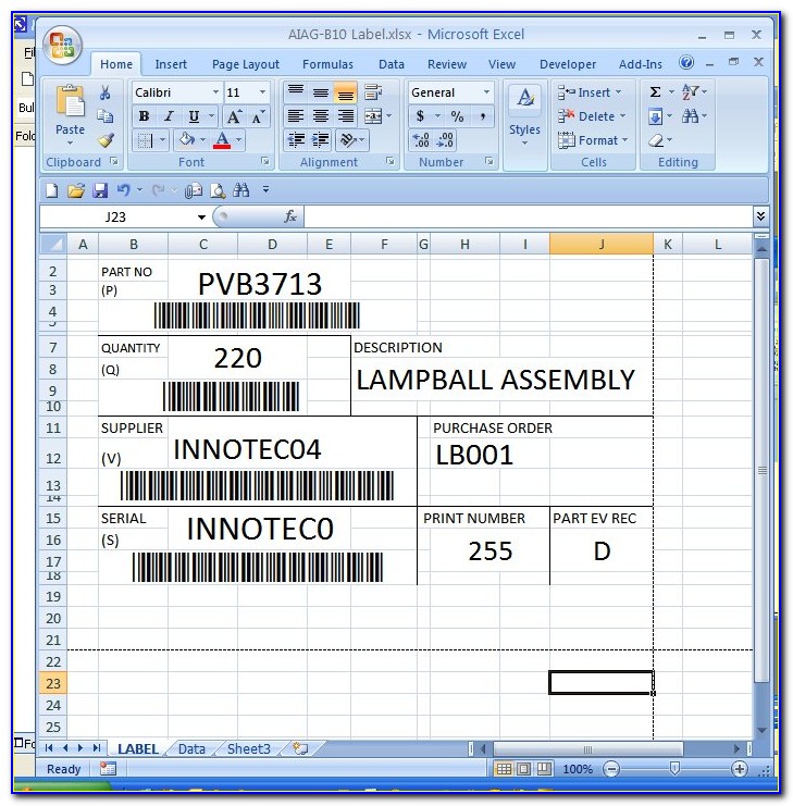 Excel Template For Panduit Labels S100x150yaj bestkload